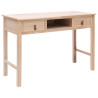 Kirjoituspöytä luonnollinen 110x45x76 cm puinen