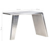Ilmailutyylinen työpöytä hopea 112x50x76 cm metalli