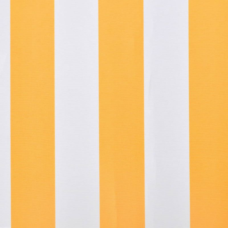 Markiisi-/aurinkovarjo auringonkukan keltainen/valkoinen 3x2,5m