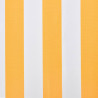 Markiisi-/aurinkovarjo auringonkukan keltainen/valkoinen 6x3 m