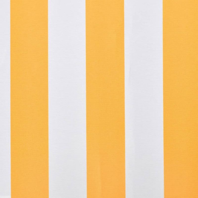 Markiisikangas oranssi ja valkoinen 450x300 cm