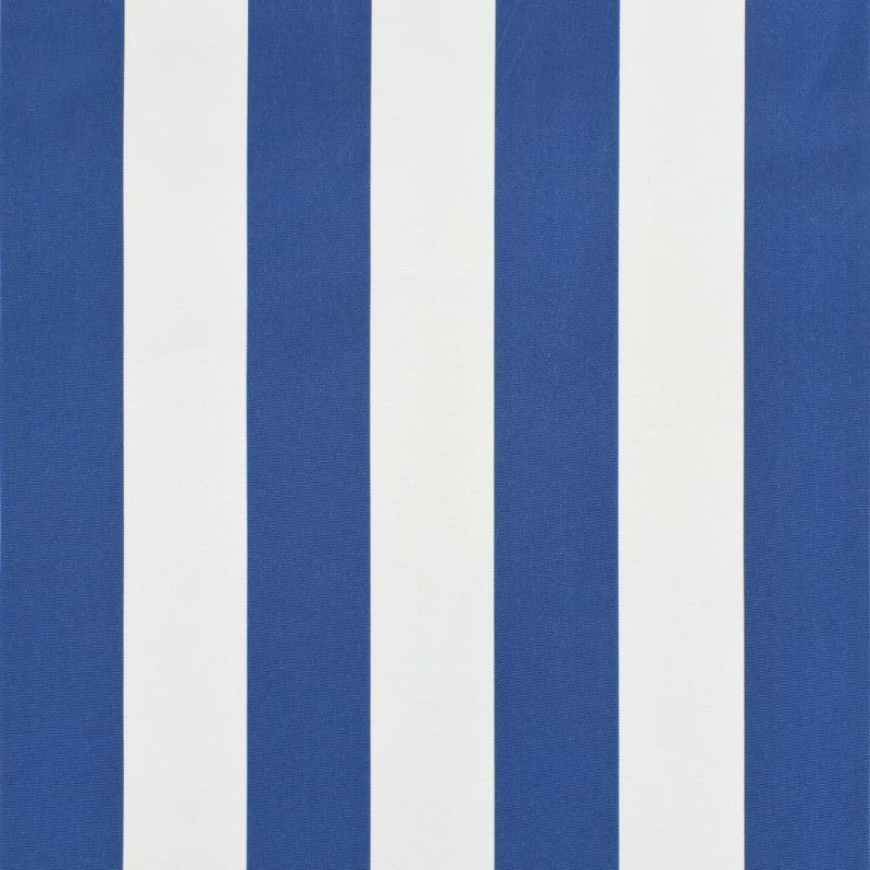 Sisäänkelattava markiisi 150x150 cm sininen ja valkoinen