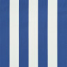 Sisäänkelattava markiisi 400x150 cm sininen ja valkoinen