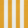 Sisäänkelattava markiisi 150x150 cm keltainen ja valkoinen