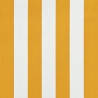 Sisäänkelattava markiisi 250x150 cm keltainen ja valkoinen