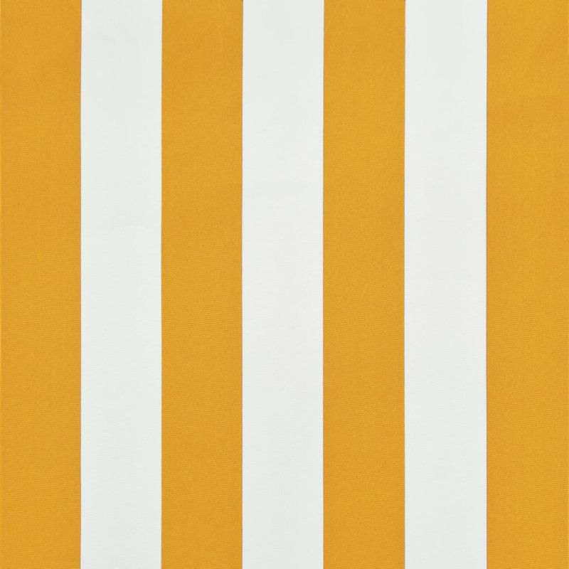 Sisäänkelattava markiisi 300x150 cm keltainen ja valkoinen