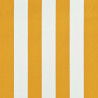 Sisäänkelattava markiisi 300x150 cm keltainen ja valkoinen