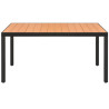 Puutarhapöytä ruskea 150x90x74 cm alumiini ja WPC