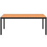 Puutarhapöytä ruskea 185x90x74 cm alumiini ja WPC