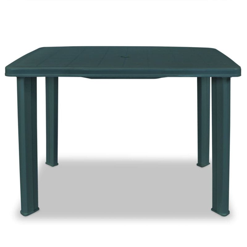 Puutarhapöytä vihreä 101x68x72 cm muovi