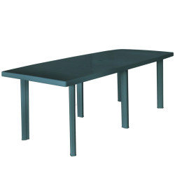 Puutarhapöytä vihreä 210x96x72 cm muovi