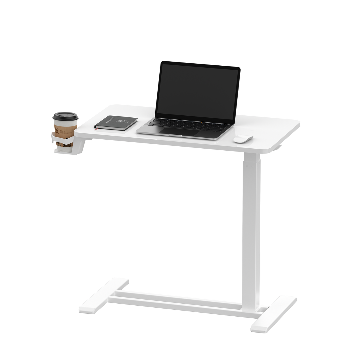 Flexispot justerbart sidobord 70 x 40 cm, vitt