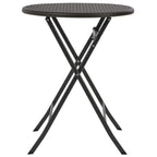 3-delat hopfällbart bistroset HDPE brunt