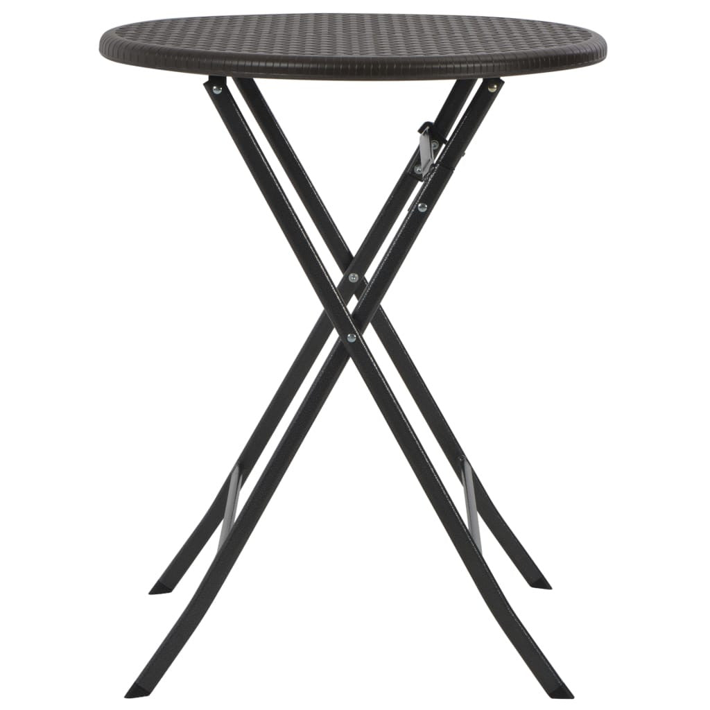 3-osainen Kokoontaittuva Bistrosarja HDPE ruskea