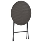 3-delat hopfällbart bistroset HDPE brunt