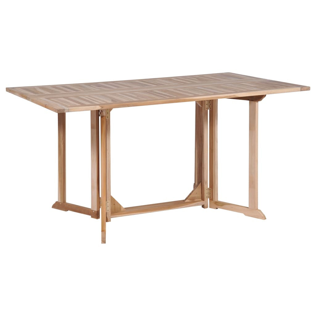 7-osainen Kokoontaitettava ulkoruokailuryhmä tiikki