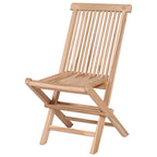 7-delat hopfällbart utematsalset i teak