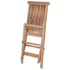 7-delat hopfällbart utematsalset i teak