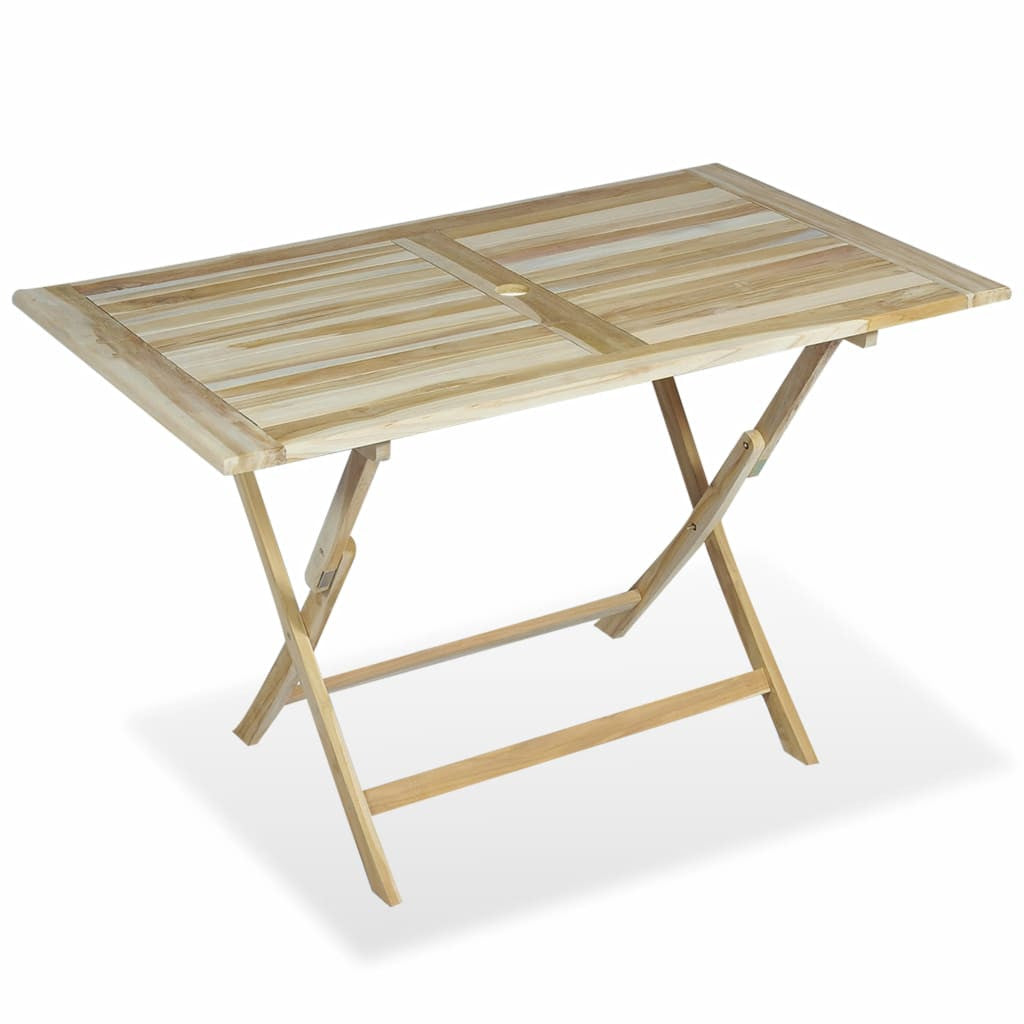 5-osainen Ulkoruokailuryhmä täysi tiikki