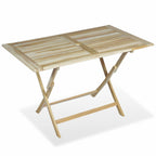 5-osainen Ulkoruokailuryhmä täysi tiikki