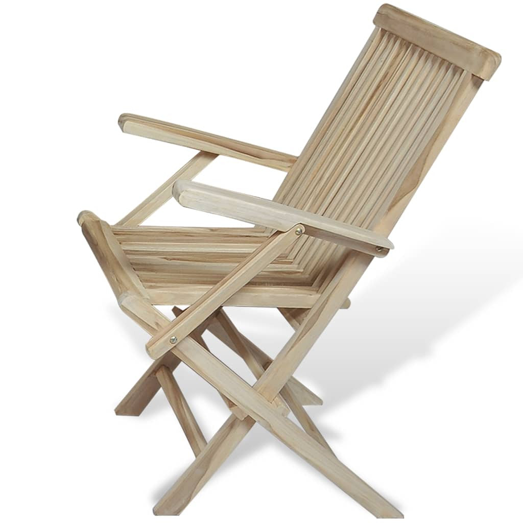 5-osainen Ulkoruokailuryhmä täysi tiikki