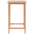 Ulkobaaripöytä 65x65x110 cm tiikki