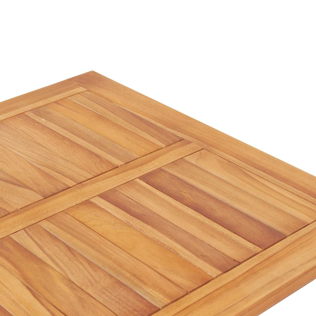 Ulkobaaripöytä 65x65x110 cm tiikki