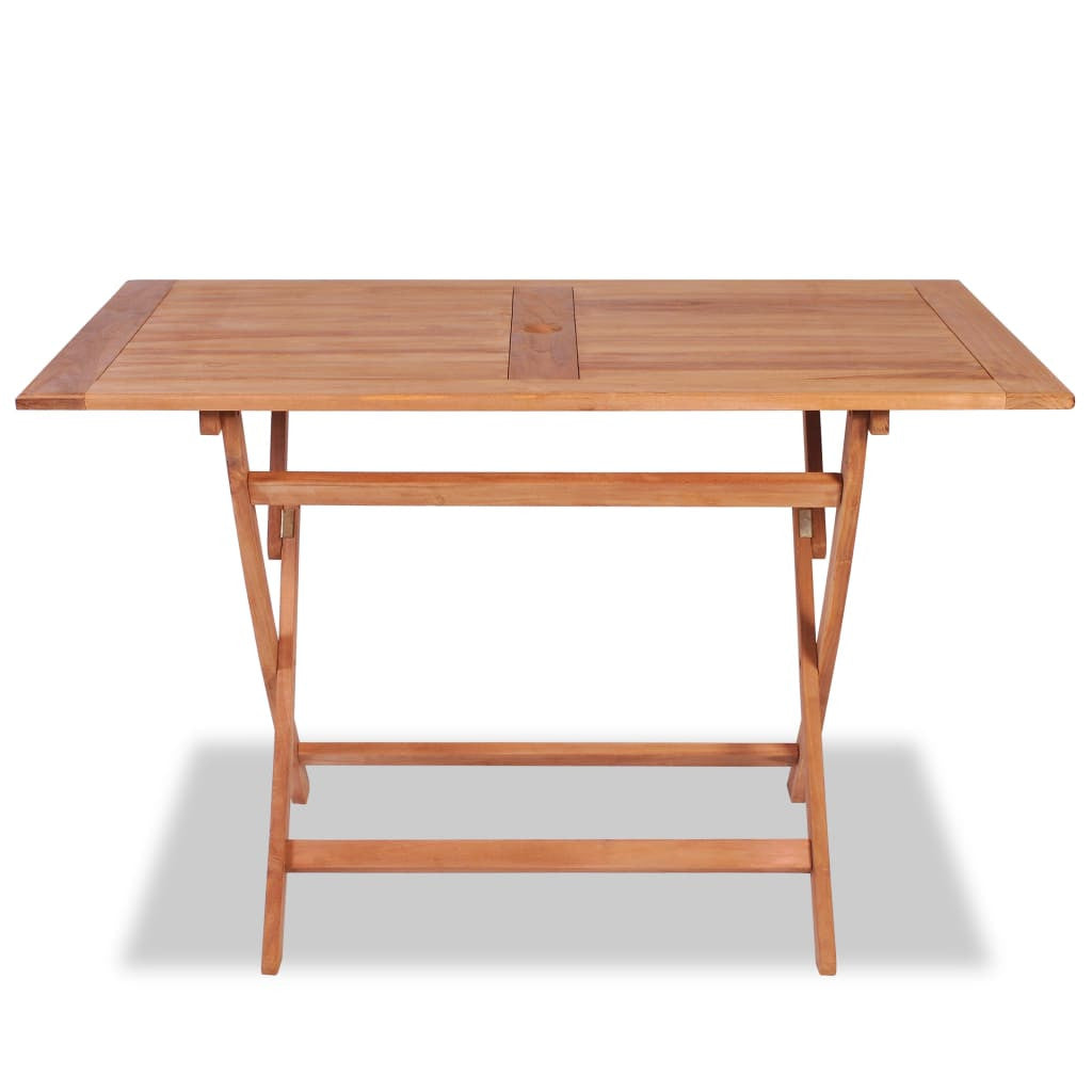Fällbart trädgårdsbord 120x70x75 cm teak