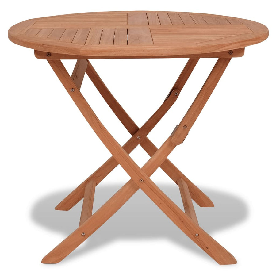 Fällbart trädgårdsbord 85x76 cm teak