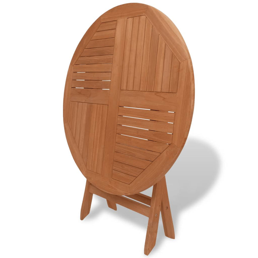 Fällbart trädgårdsbord 85x76 cm teak