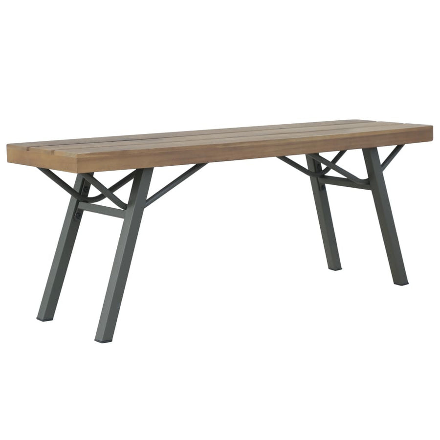 Puutarhapenkki 120 cm täysi akaasiapuu