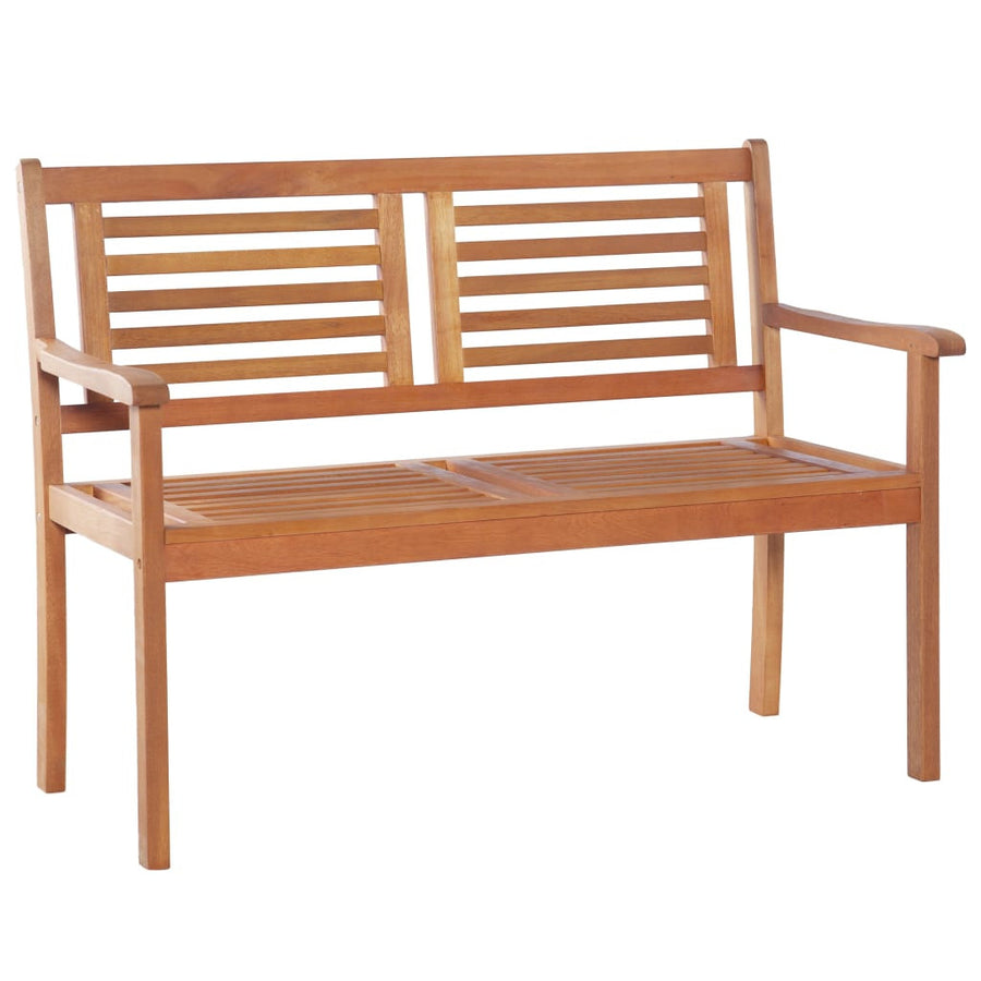 2-istuttava Puutarhapenkki 120 cm eukalyptuspuu