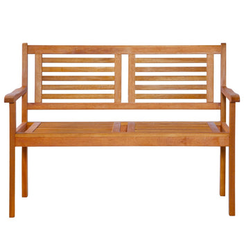 2-istuttava Puutarhapenkki 120 cm eukalyptuspuu