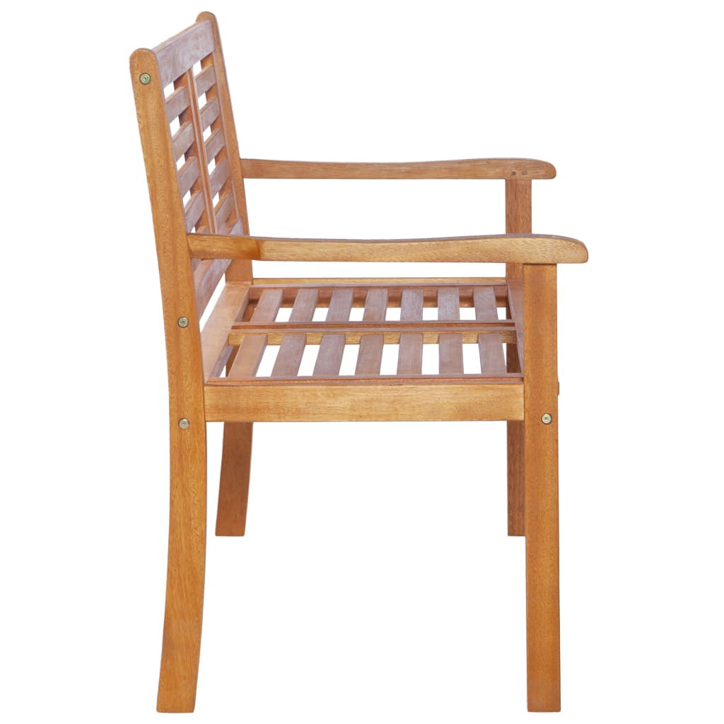 2-istuttava Puutarhapenkki 120 cm eukalyptuspuu