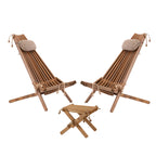 EcoFurn Ekotuolisetti mänty, ruskea