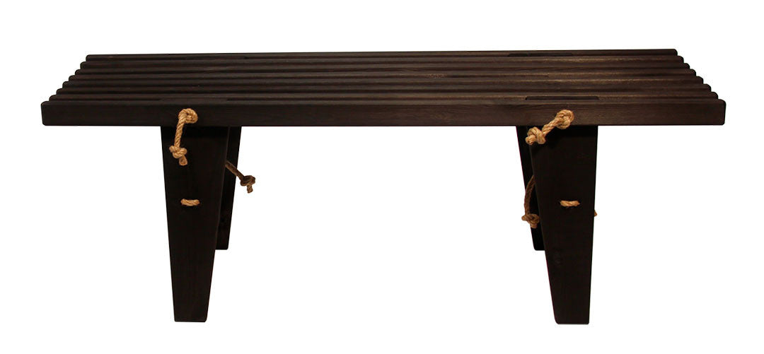 Puutarhapenkki EcoFurn Ekopenkki Mänty Musta 120 cm