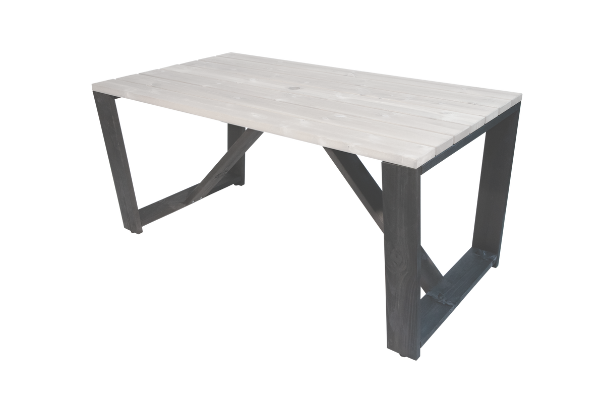 Puutarhapöytä EcoFurn Jussi 160cm, harmaa