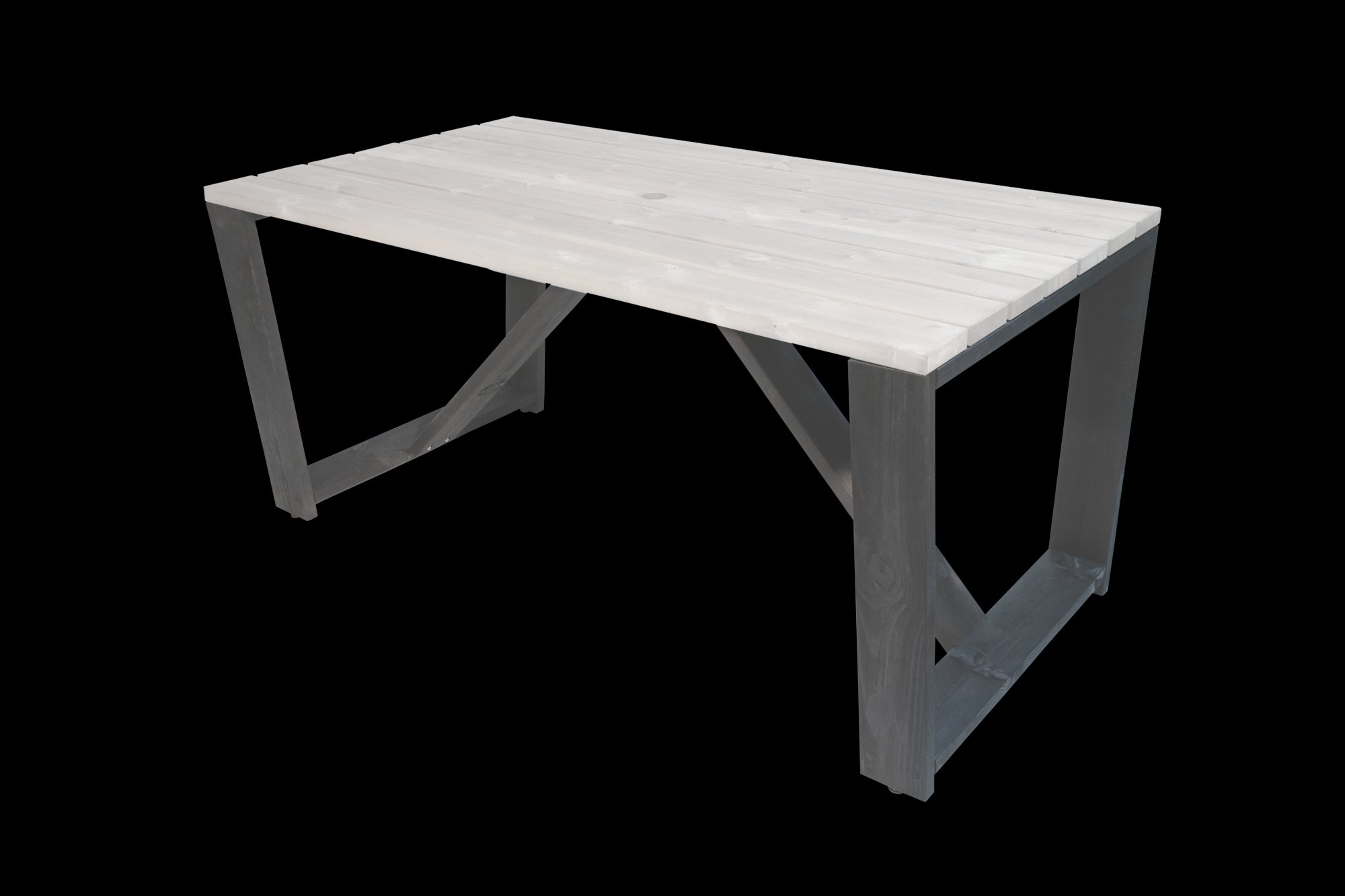 Puutarhapöytä EcoFurn Jussi 160cm, harmaa