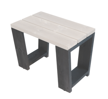 Puutarhapenkki EcoFurn Jussi 60 cm, harmaa