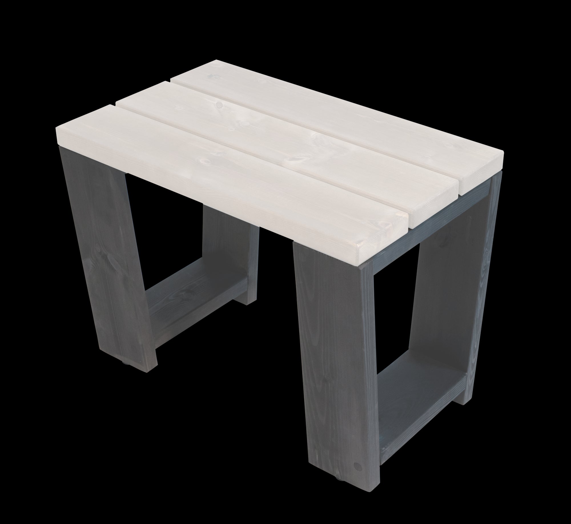 Puutarhapenkki EcoFurn Jussi 60 cm, harmaa