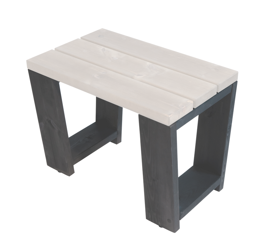 Puutarhapenkki EcoFurn Jussi 60 cm, harmaa