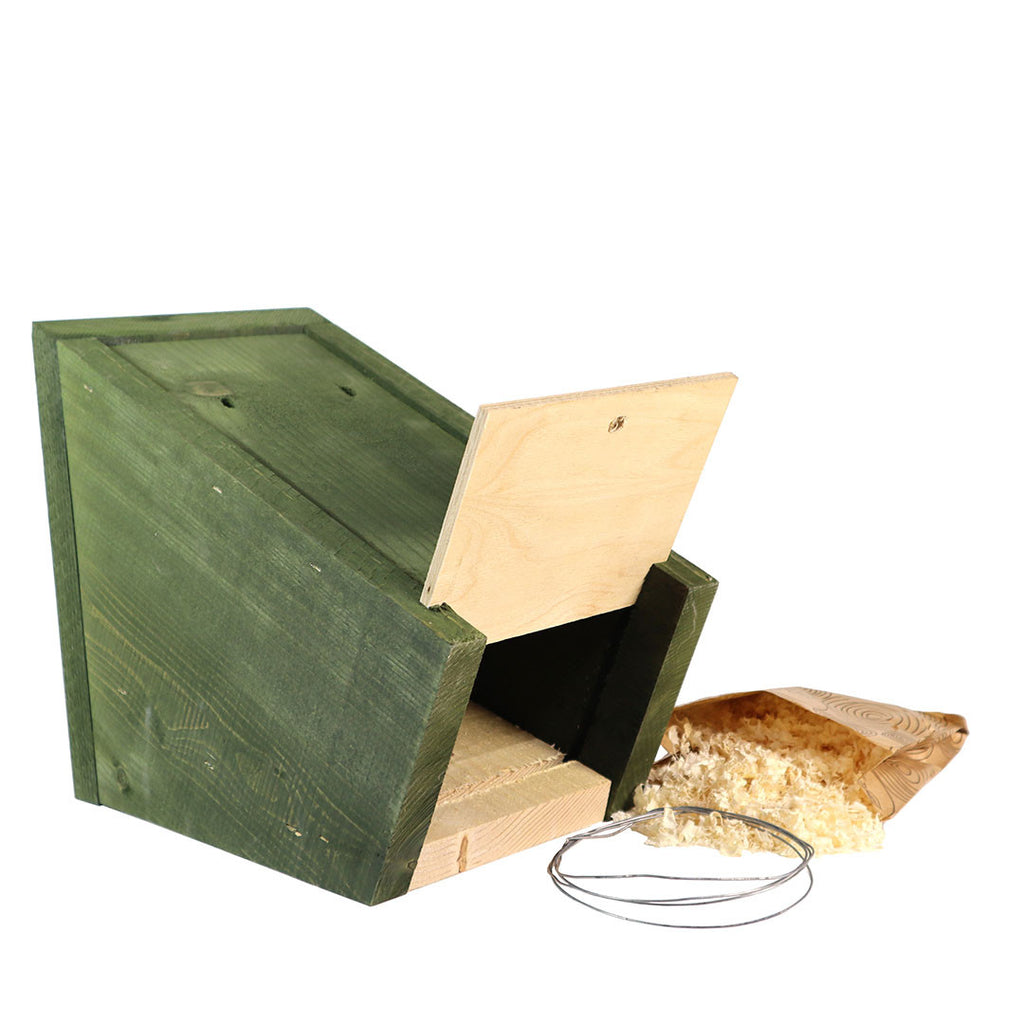 2 kpl EcoFurn vihreä linnunpönttö + hyönteishotelli