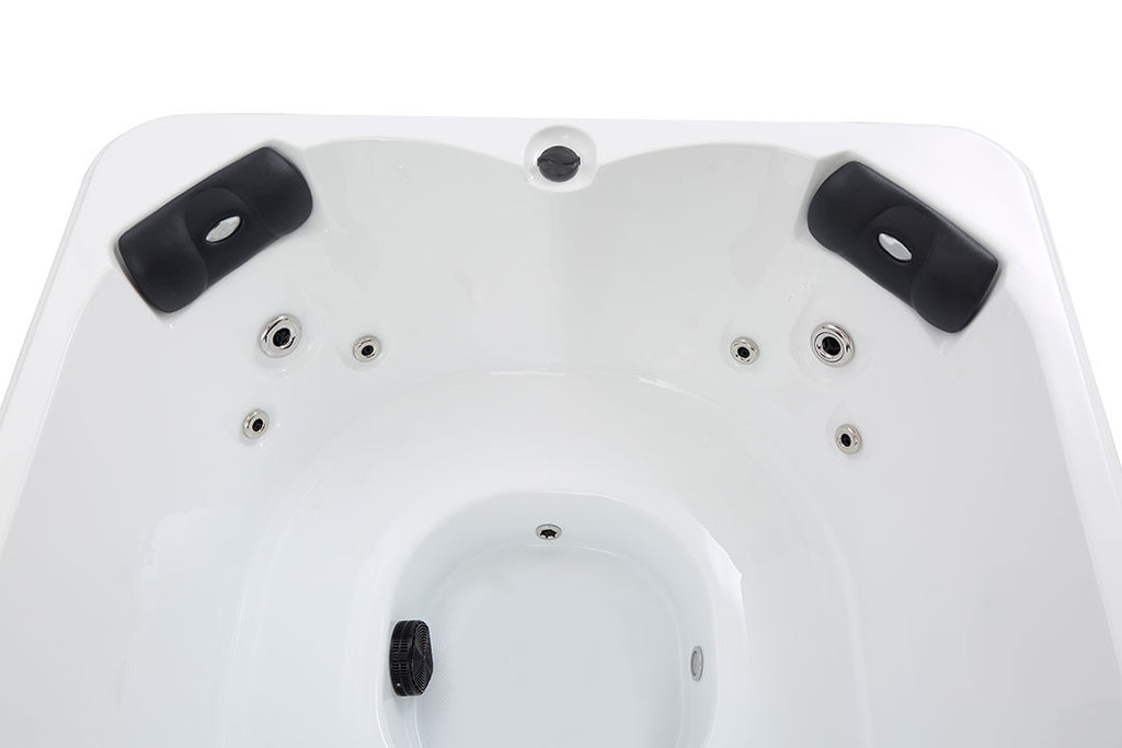 Pohjola Spa Ulkoporeallas 160 x 160cm, 4 hlöä, 12 Suutinta, Harmaa WIFI Balboa