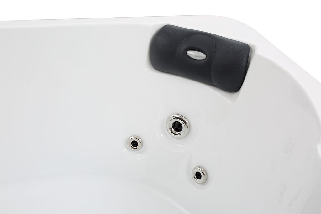 Pohjola Spa Ulkoporeallas 160 x 160cm, 4 hlöä, 12 Suutinta, Harmaa WIFI Balboa