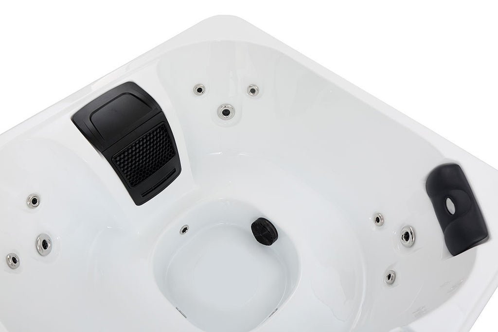 Pohjola Spa Ulkoporeallas 160 x 160cm, 4 hlöä, 12 Suutinta, Harmaa WIFI Balboa