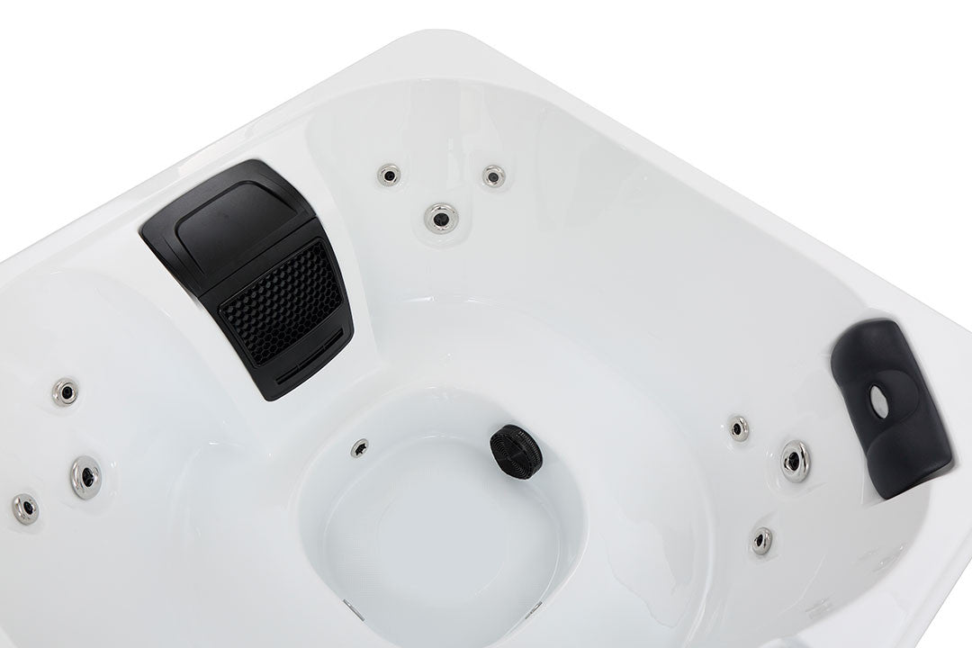 Pohjola Spa Ulkoporeallas 160 x 160cm, 4 hlöä, 12 Suutinta, Harmaa WIFI Balboa