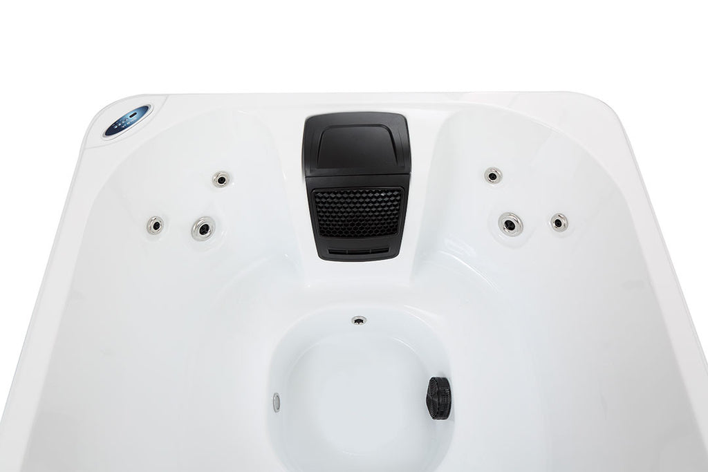 Pohjola Spa Ulkoporeallas 160 x 160cm, 4 hlöä, 12 Suutinta, Harmaa WIFI Balboa