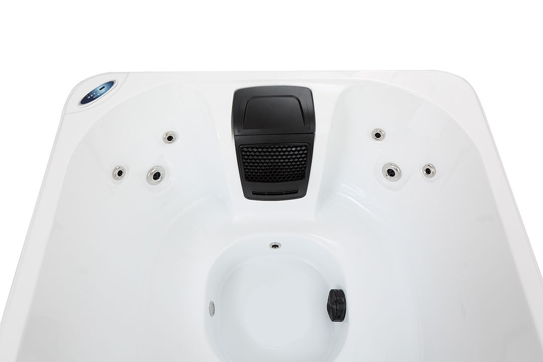 Pohjola Spa Ulkoporeallas 160 x 160cm, 4 hlöä, 12 Suutinta, Harmaa WIFI Balboa