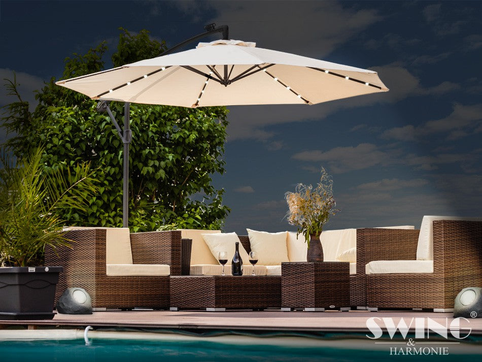 LED Aurinkovarjo Ø 350cm