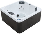 Pohjola Spa Ulkoporeallas 160 x 160cm, 4 hlöä, 12 Suutinta, Harmaa WIFI Balboa